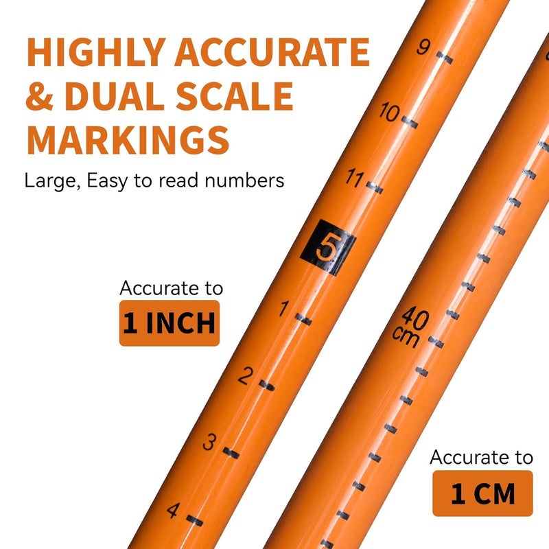 comincia Height Stick for Trucks 15FT,Load Height Measuring Stick with Adjustable Pole,Non-Conductive Fiberglass Compact Height Stick with Carrying Bag,Accurately for Trucks, Trailers, Car Haulers - Image 2
